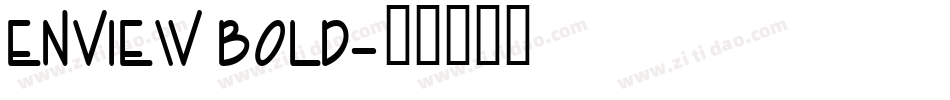 Enview Bold字体转换